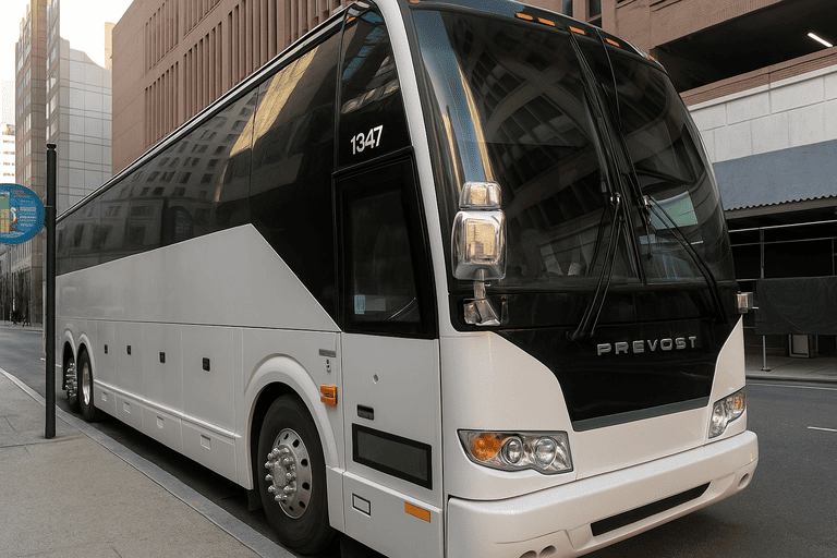 a Charter Bus Rental Boulder coach bus