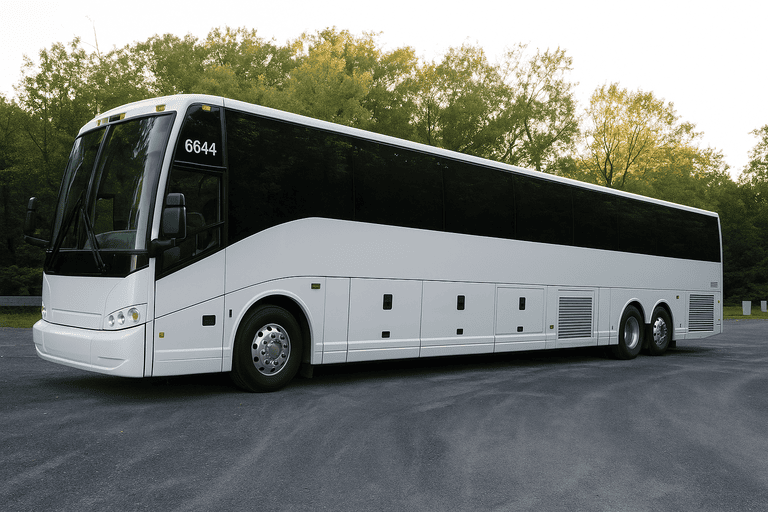 exterior of Charter Bus Rental Boulder coach bus