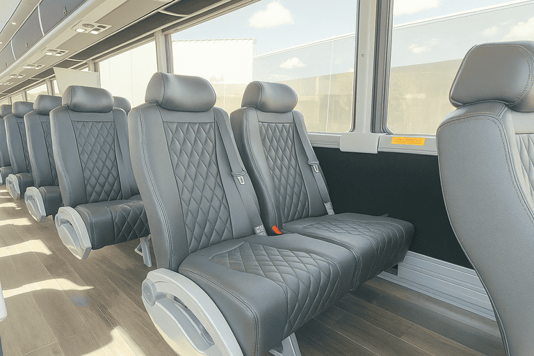 interior of Charter Bus Rental Boulder charter bus